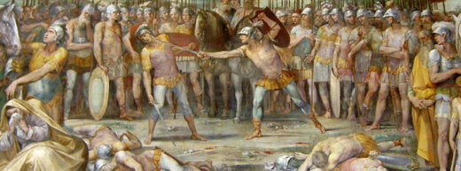 Combate entre horacios y curiacios, Cavalier d'Arpino, Museos Capitolinos