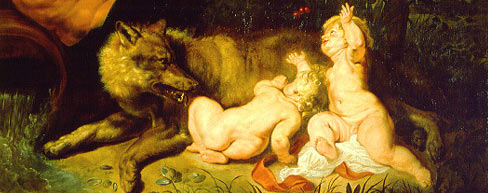 Romulo y Remo, de Rubens, hacia 1616. Museos Capitolinos